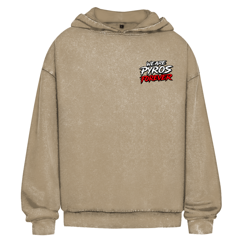 PYROS FOREVER OVERSIZE WASHED HOODIE